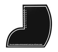 Line Up Tool, Beard Line Up Template with Measurement Indicators, 3.86x4.09 Inches Precision Trimming Guide for Men Grooming, Home, Outdoor, Travel, Salon and Barber Station Use