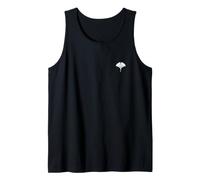 Línea Arte Icono Gráfico Minimalista Simple Hoja de Ginkgo Camiseta sin Mangas