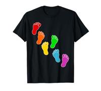Línea Arte Pies Diversidad Inclusión Camiseta