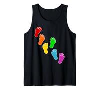 Línea Arte Pies Diversidad Inclusión Camiseta sin Mangas