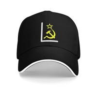 Línea Blanca L Y2K diseño Golden CCCP URSS Gorras de béisbol para Senderismo Rusas Gorra de bico para Hombres con Estampado y Sombrero Femenino de Crema Solar de Verano