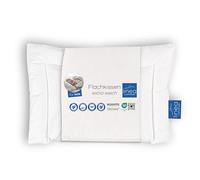 linea Böhmerwald 169600-39 - Almohada Plana, 40 x 60 cm, 90% de plumón y 10% de Plumas, Color Blanco