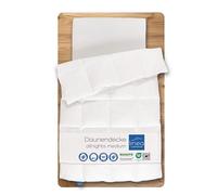 LINEA by böhmerwald allnights - Edredón Suave de Peso Medio, 200 x 200 cm, 100% plumón y Plumas Nuevas, Apto para alérgicos, Lavable a 60 °C, Fabricado en Alemania