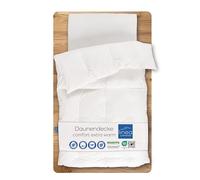 LINEA by böhmerwald Comfort - Edredón de plumón Muy cálido con 4 cámaras, 155 x 220 cm, 90% plumón y 10% Pluma de Clase 1, Apto para alérgicos, Lavable a 60 °C, Fabricado en Alemania