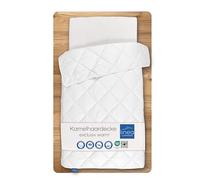 linea by böhmerwald - Exclusive - Manta cálida de Pelo de Camello, 200 x 250, 100% Pelo de Camello, Apta para alérgicos, autolimpiable, no Lavable a máquina, Fabricada en Alemania
