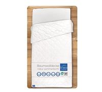 LINEA by böhmerwald Nature - Edredón Ligero de algodón para Verano, 155 x 220 cm, 100% algodón, Apto para alérgicos, Lavable a 60 °C, Fabricado en Alemania