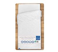 LINEA by böhmerwald Nature - Manta Ligera de Lino y algodón para Verano, 200 x 220 cm, 60% Lino y 40% algodón, Apta para alérgicos, Lavable en Ciclo Suave a 40 °C, Fabricada en Alemania