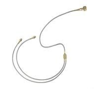 Línea Conexión Gas Butano Camping Ligero 260g | Doble cabeza, para latón , 130cm largo, ideal estufas gas, camping seguro