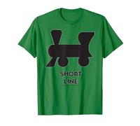 Línea Corta Monopoly Camiseta, Hombre, Verde Kelly, M