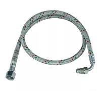 Línea de aceite, 3/20.3 cm hembra a codo macho de 1/10.2 cm, línea de suministro de combustible de metal de 90 cm para la serie Mectron Burner