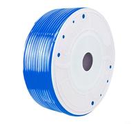 Línea de aire profesional manguera, 4mm OD 2.5mm ID Pneumatic PU Tubing 160M Flexible Compresor Pipe para equipos industriales (azul)