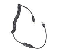 Línea de alimentación variable USB C a 5,5 x 2,1 mm con ajuste eléctrico ajustable, perfecto para usar adaptador de alimentación de ventilador