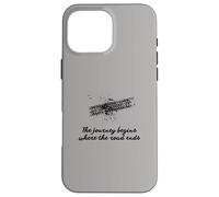 Línea de Aventura: El Viaje Comienza Donde Termina el Camino. Carcasa para iPhone 16 Pro MAX