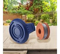 Línea de bobina, cubierta de carrete de repuesto de 1,5 mm para recortadora de césped MGTP18Li 1 x 2,5 m de cable de corte de nailon