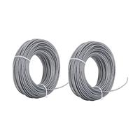 Línea de Bobina de Repuesto para Recortadora de Hilo, 2 Uds., 24 M, 2,0 Mm, Cable de Cuerda de Alambre para Cortacésped, Línea de Bobina de Recortadora de Alambre de Nailon Gris para BOSCH ART 24 27 3