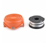 Línea de carrete de recortadora para Black and Decker GL687 GL690 con tapa verde - Pieza de repuesto de alimentación automática 575648-03