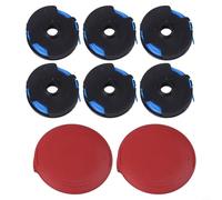 Línea de carrete de recortadora para Toro 88512, 125-8275, cubierta de tapa de cuerda de repuesto, accesorios de cabezal de corte de cortacésped (6 unidades + cubierta × 2)