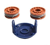 Línea de carrete de repuesto y tapa de cubierta para recortadora de césped BAUKER CGT18LW compatible con números de pieza alternativos BQ291 y BQ291MC486