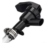 Línea de cerveza con grifo de picnic y bloqueo de bola, sistema de barril de cerveza casera transparente de 50/100 cm para bar casero, fiestas, barbacoas, incluye abrazaderas de acero inoxidable y (A)