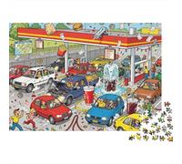 Línea de Comida rápida Americana Drive-Thru Puzzle De Madera Impermeable Puzzles De 1000 Piezas para Adultos Colorido Rompecabezas Juegos Desafiantes