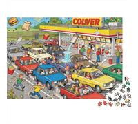 Línea de Comida rápida Americana Drive-Thru Puzzle De Madera Impermeable Puzzles De 1000 Piezas Regalos para Adultos Divertido Rompecabezas Juegos Desafiantes