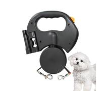 Línea de compañía - Sistema de plomo retráctil para perros, cordón autorebobinante | Cuerda reflectante de longitud ajustable anti-Twist para varios perros, paseos nocturnos, sesiones