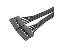 línea de conexión de la Placa Principal, Cable de extensión 5 Cables, 15 Pines, Macho a Hembra, 1 a 2, Interfaz Disco Duro computadora, Cable alimentación, 6(1 to 2)