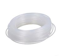Línea de corte de nailon blanco de 2 mm x 100 m para corte general de hierba, cable redondo compatible con la mayoría de cortacéspedes