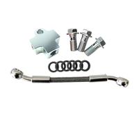 Línea de Embrague y Freno Accesorios para Motocicleta AN3 M10 28°-28° Racores para Tubo De Aceite Embrague Adaptador Conector En T 3 Vías Manguera Línea Freno Hidráulico(180cm)