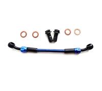 Línea de Embrague y Freno Accesorios para Motocicletas AN3 Línea De Freno Trenzada Tubo Embrague Hidráulico Manguera Aceite del Cilindro Maestro 28°-28°(2700mm)