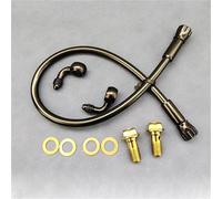 Línea de Embrague y Freno Accesorios para Motocicletas Línea De Freno Trenzada 90°-90° AN3 M10 Tubo Embrague Hidráulico Manguera Aceite del Cilindro Maestro(2800mm)