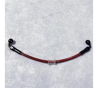 Línea de Embrague y Freno Latiguillo De Freno para Motocicleta, Manguera Aceite, Acero Inoxidable Trenzado, Rotación 360 Grados, Banjo M10 45°-90°/90°-90°(90°-90°50cm)