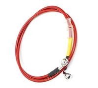 Línea de Embrague y Freno Manguera Universal para Freno Hidráulico De Motocicleta, Tubo Acero Trenzado con Malla, Aceite, Conector Banjo M10, 28°, 90°, 400 Mm - 2400(1800mm)