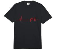 Línea de Latido del corazón con música Clef Comfort Colors Adult Heavyweight T-Shirt