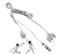 Línea de mano de lucha de espadas - cuerda de cable de lámina de metal duradera | Accesorio de engranajes de cercas ajustables, alambre de entrenamiento liviano para Epee y Saber, equipos de competenc