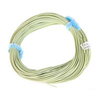 Línea de pesca con mosca de 100 pies con peso hacia adelante WF4F-WF8F cónico, línea flotante verde musgo fluorescente para un fácil lanzamiento y fijación del líder, diseño sin empalme, compatible
