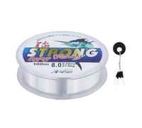 Línea de pesca de 100 metros, carrete de 8.0, línea de monofilamento de 0.5 mm de diámetro, alambre de pesca de nailon resistente al desgaste, alambre de pescado fuerte tensión para pesca en el mar,