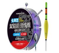 Línea de pesca de búsqueda de fondos - Flotador luminoso automático preatado, listo para usar, Grupo de Líneas Bobber de Día y Noche para Adultos, Profesionales, apasionados, principiantes,