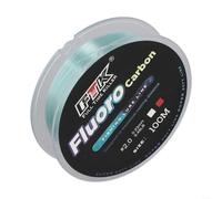 Línea de pesca de fluorocarbono de 100 m 4 1 34 3 libras líder de fibra de carbono suave y transparente para una mejor detección de mordeduras y resistencia (4.5-0.08 pulgadas-9 libras verde)