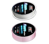 Línea de pesca de fluorocarbono de 100 m con 4 13/34 32 libras de fuerza, línea suave de fibra de carbono para rendimiento invisible y de pesca (1.5-0.20mm-3.2 kg verde)