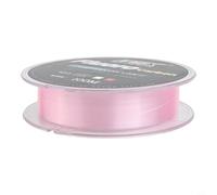 Línea de pesca de fluorocarbono de 100 m de longitud 4 1 34 32 libras de fibra de carbono líder línea suave diseñada para refractar la luz y permanecer casi invisible (4.5-0.05 pulgadas-9 libras rosa)