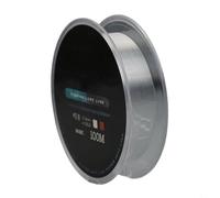 Línea de pesca de fluorocarbono de 100 m diseñada para transmisión de poca luz y altas condiciones donde los peces detectan la línea fácilmente (0.8-0.14mm-1.9 kg blanco)