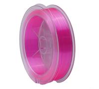 Línea de pesca de fluorocarbono de 100 m, material líder, invisible de baja visibilidad, resistente a la abrasión, alambre de fibra de carbono transparente, para trucha de agua dulce y salada (8.0