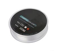 Línea de pesca de fluorocarbono de 100 m para pesca con señuelos con alta densidad, baja refracción de luz e integridad (8.0-0.50mm-15.6 kg blanco)