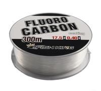 Línea de pesca de fluorocarbono de 300 m, línea líder de fibra de carbono de 0,3 a 0,5 mm para condiciones de pesca difíciles y resistencia (0,4 mm)