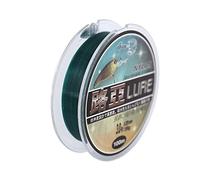 Línea de pesca de nailon de 100 m, resistente, resistente al desgaste, resistente a la presión del agua, línea invisible, línea de pesca manchada (color: verde, número de línea: 8.0) (verde 6)