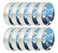 Línea de pesca de nailon de 1000 m, resistente a la abrasión, cuerda invisible diseñada para un arrastre máximo de 4 a 10 libras, con propiedades suaves y fuertes, juego de 10 piezas (3.0)