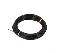 Línea de pesca monofilamento resistente de 30 m, alambre de nailon transparente para truchas de carpas de mar, cuerda invisible fuerte para colgar manualidades de decoración, 1,6 mm, 330 libras (negro