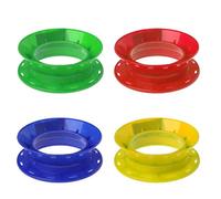 Línea de pesca que arrolla la placa de plástico de la manija del alambre de la bobina principal circular del tablero