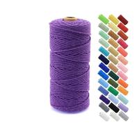 Línea de Proceso, Hilo Macrame 4 mm Cordón de Algodón 50/100/200/500 m(16,500m)